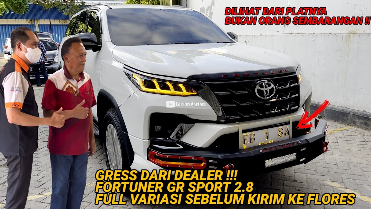 FULL VARIASI FORTUNER GR SPORT 2.8 PLAT EB | FERRARI VARIASI SURABAYA