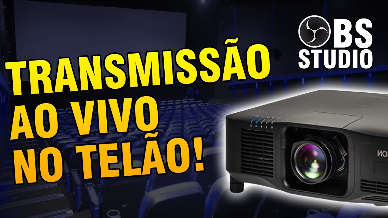 Como Projetar sua Transmissão Ao Vivo no Telão (Projeção Simultânea) Usando o OBS Studio!