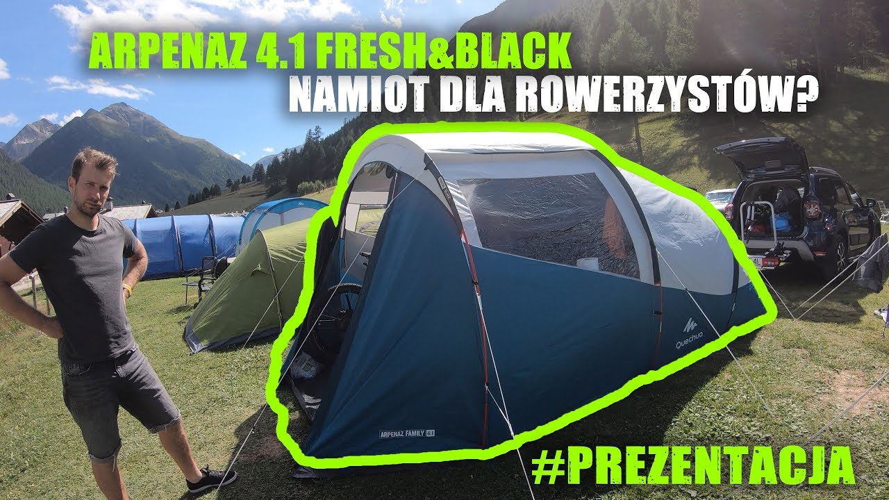 Namiot dla rowerzysty? Arpenaz 4.1 F&B - Fresh & Black z Decathlonu - prezentacja!