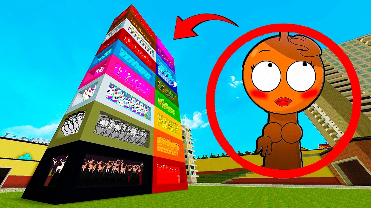 More Incredibox Sprunki OC Nextbots in Coloured Boxes Minecraft PE Mod!