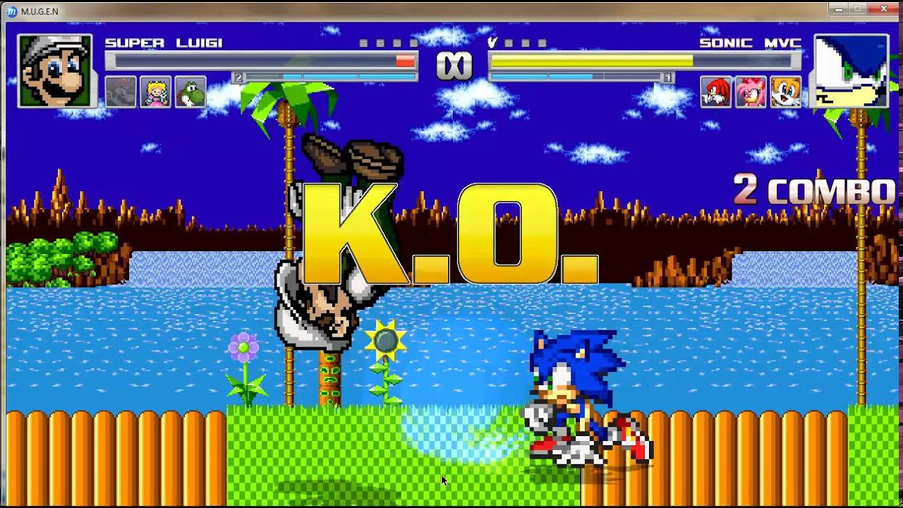 FIGHT MUGEN 24 TEAM SUPER MARIO VS TEAM SONIC MVC