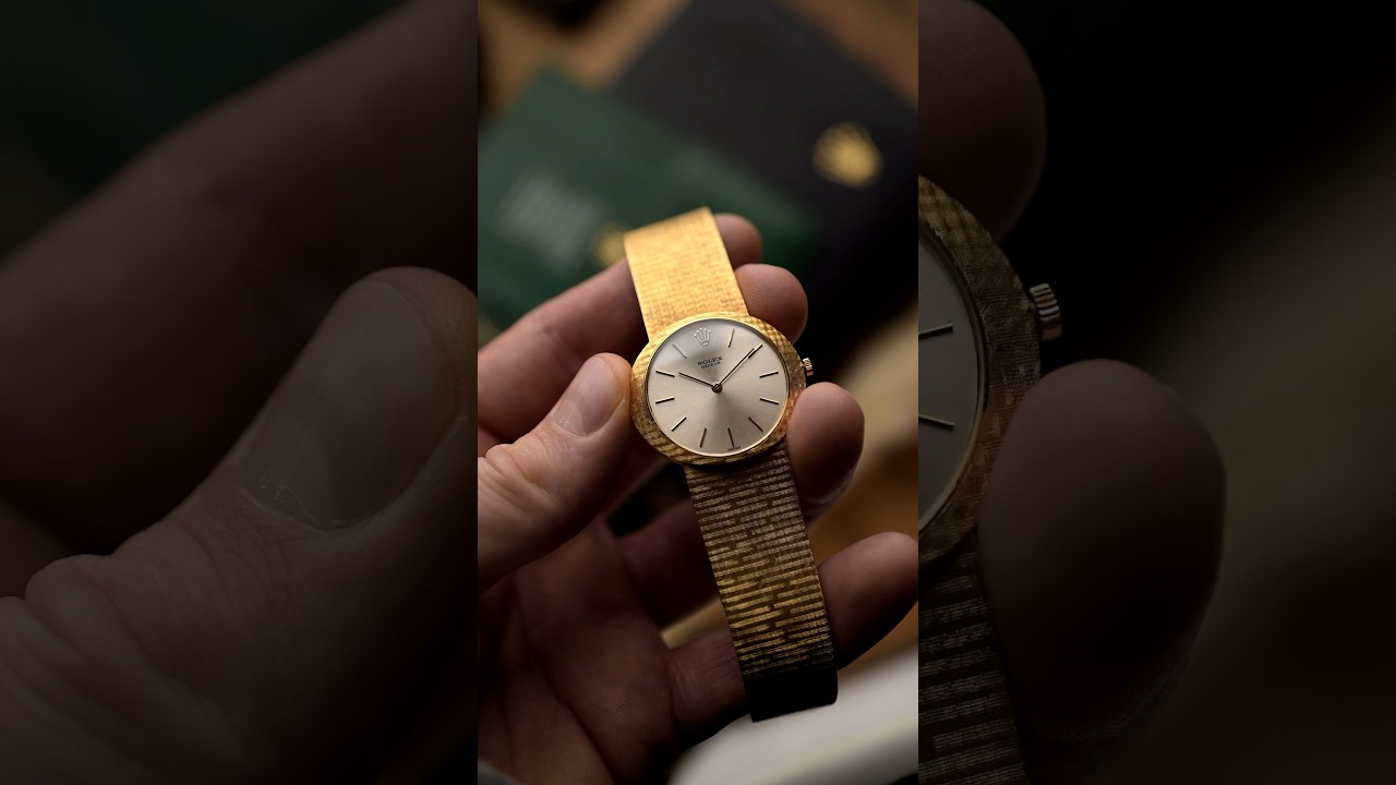 70s Rolex Cellini in 32x29mm 18k yellow gold. Pure class #rolex #classic #70s #holidayswithyoutube