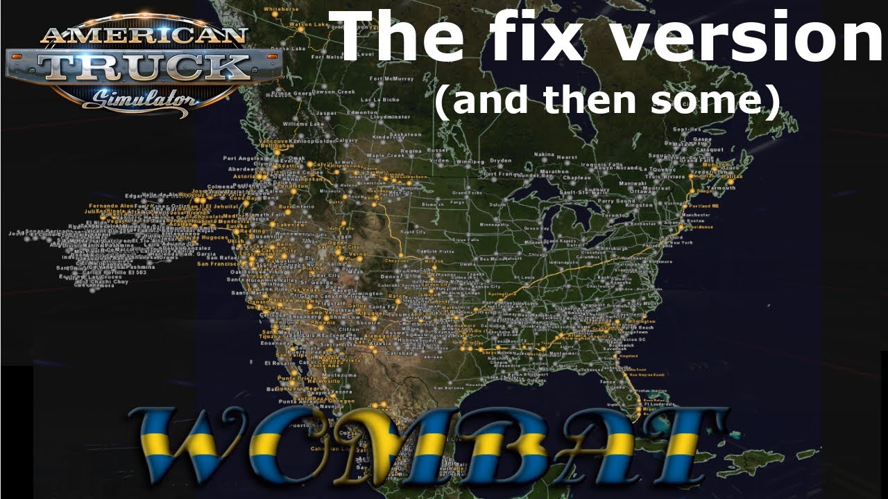 ATS 1.37 - The Map Combo Fix 1 including ATMX and Grand Canyon