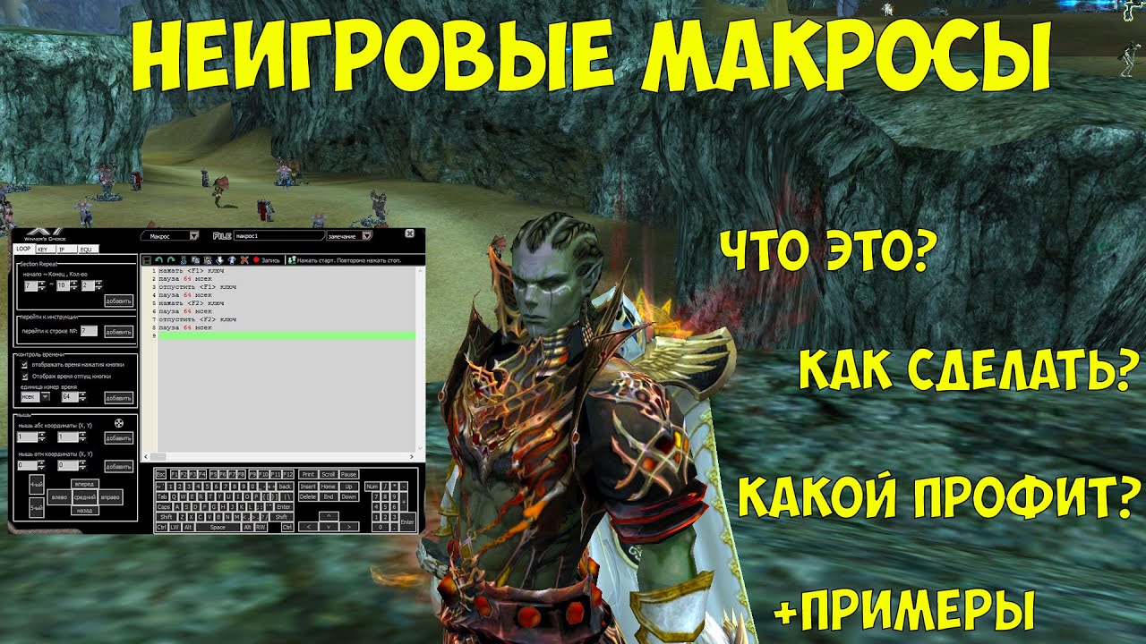 Неигровые макросы в Lineage 2 Essence.