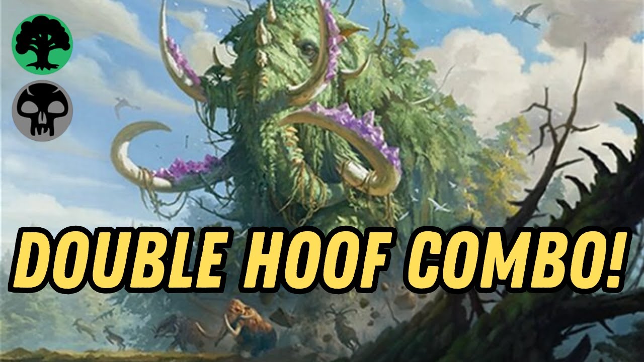 Craterhoof Behemoth + Coiling Rebirth Combo!  Tarkir Dragonstorm Standard MTG Arena.