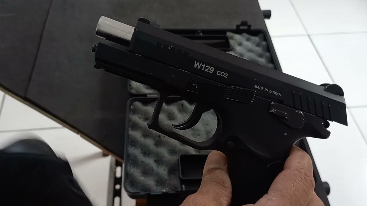 Opinião do dono, Pistola W129 CO2 4.5 Blowback, importada pela Rossi, produzida pela WinGun