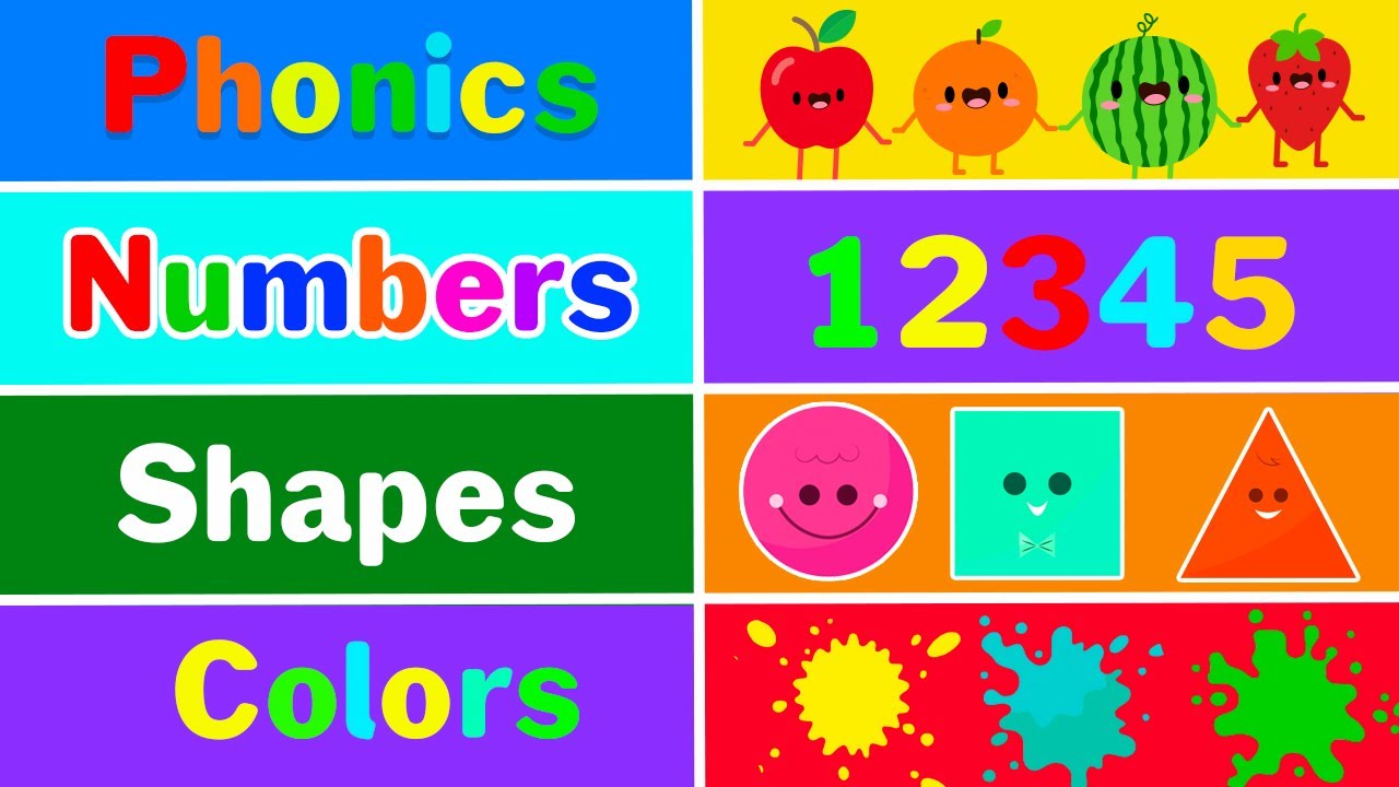 Preschool Learning Videos for 3 Year Olds 🌟🎨 Best Learn ABC, 123, Colors & Shapes | Monkey Junior