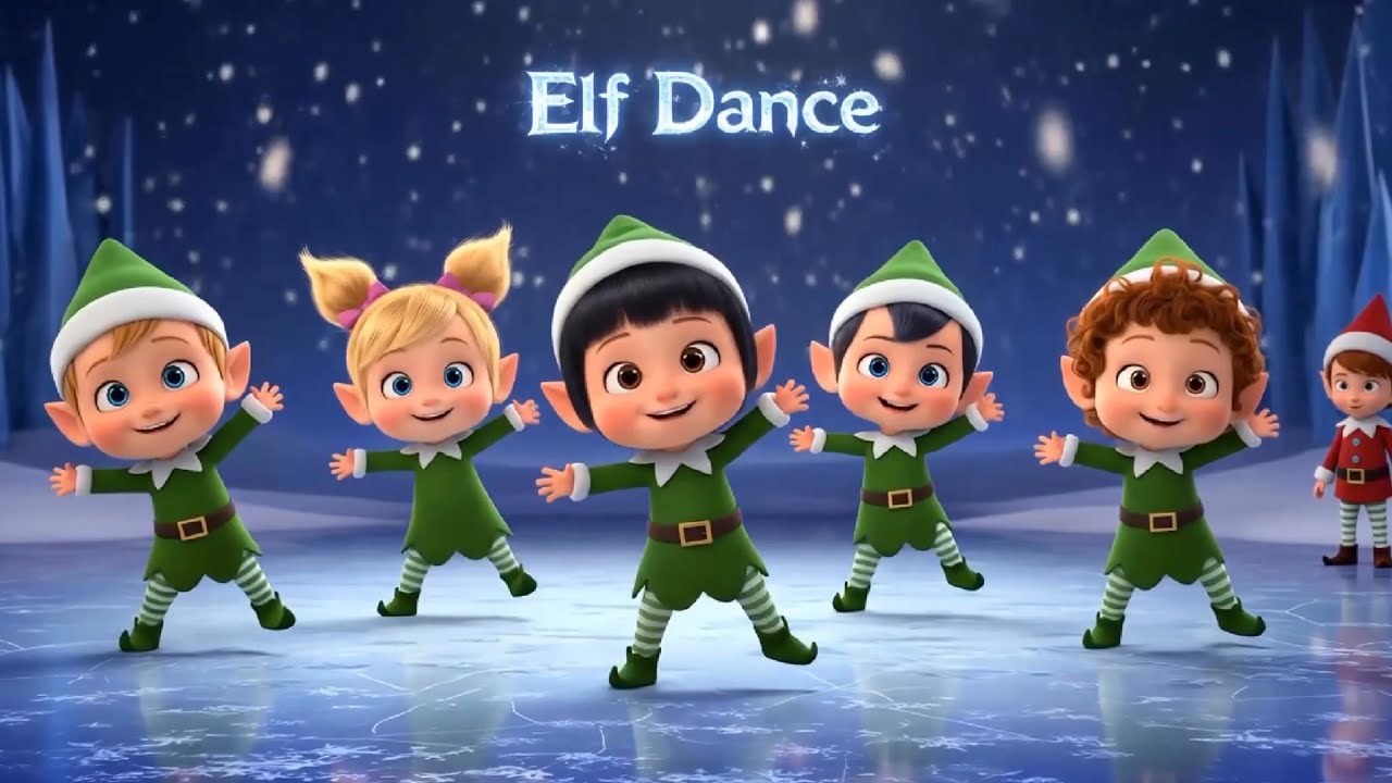 Elf Dance Song for Kids | Fun Christmas Dance Along | Come Do the Elf Dance With Me!