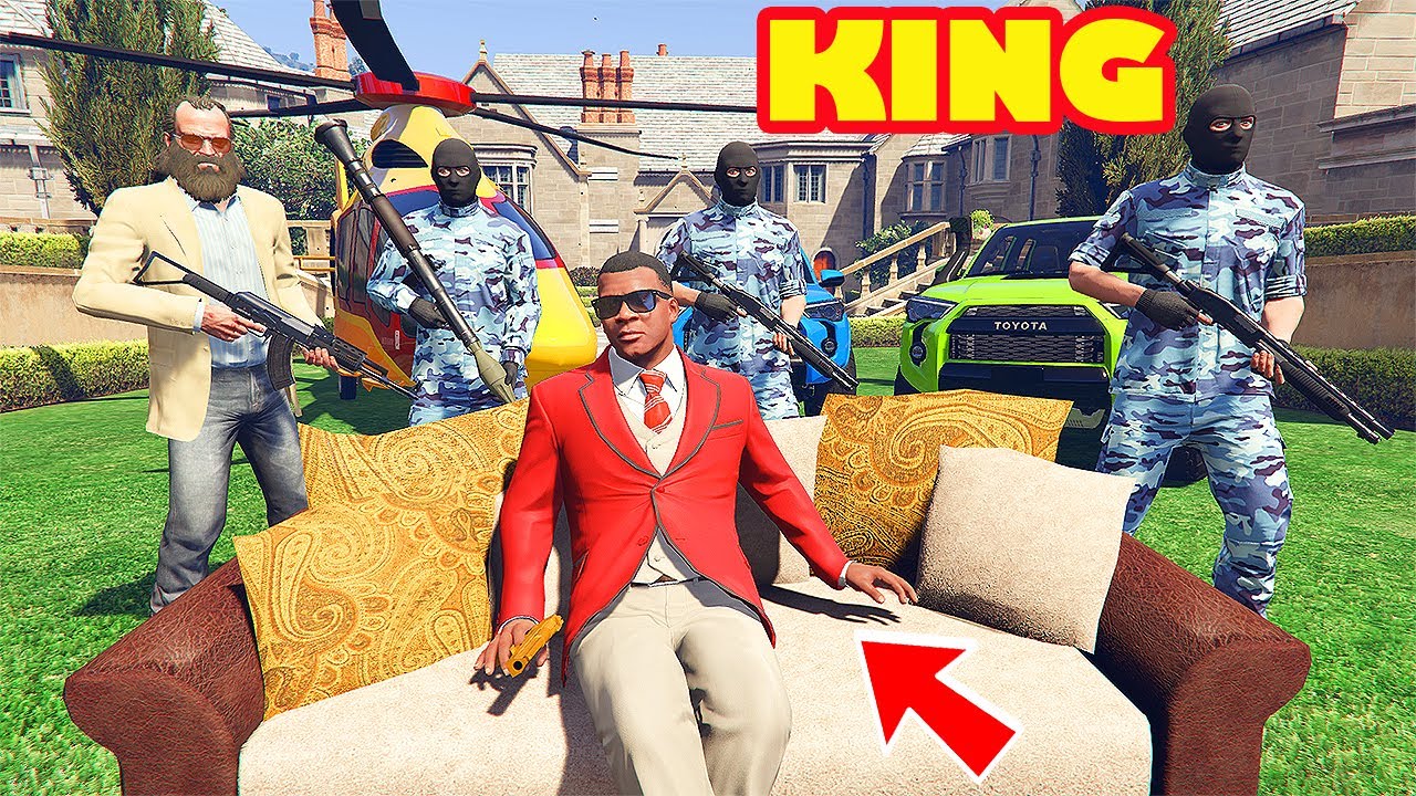 Franklin Become The KING in GTA 5 | SHINCHAN and CHOP