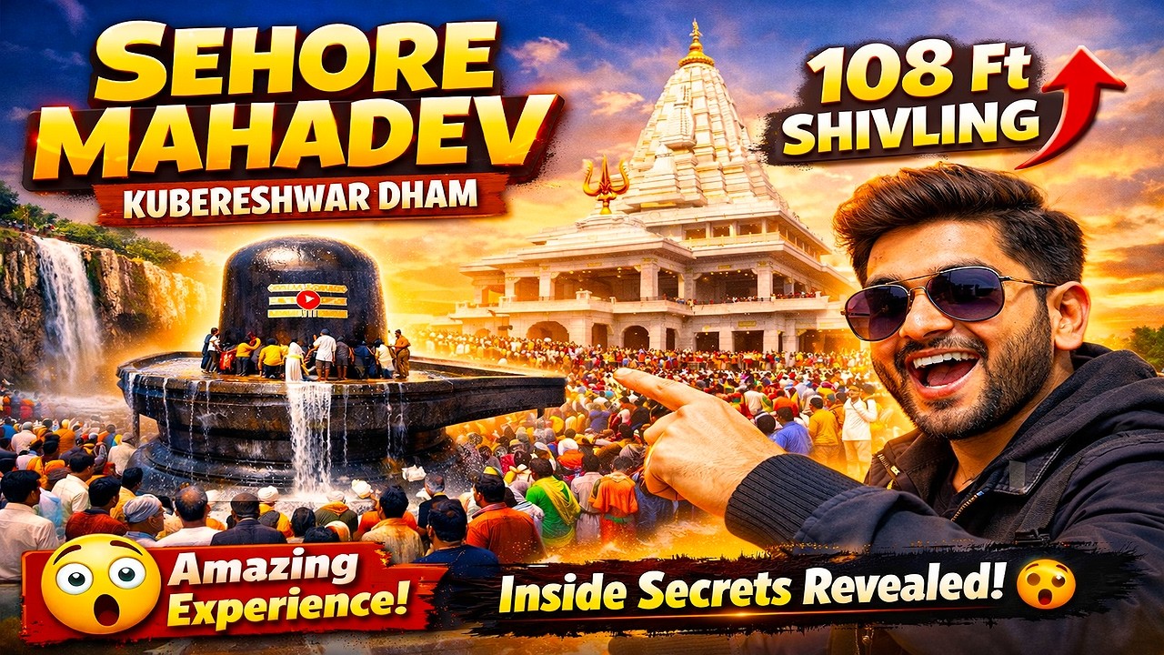 Sehore Mahadev Darshan 🙏 | Kubereshwar Dham Vlog 🔥 | 108 Ft Shivling Full Tour | Gaurav Cuts