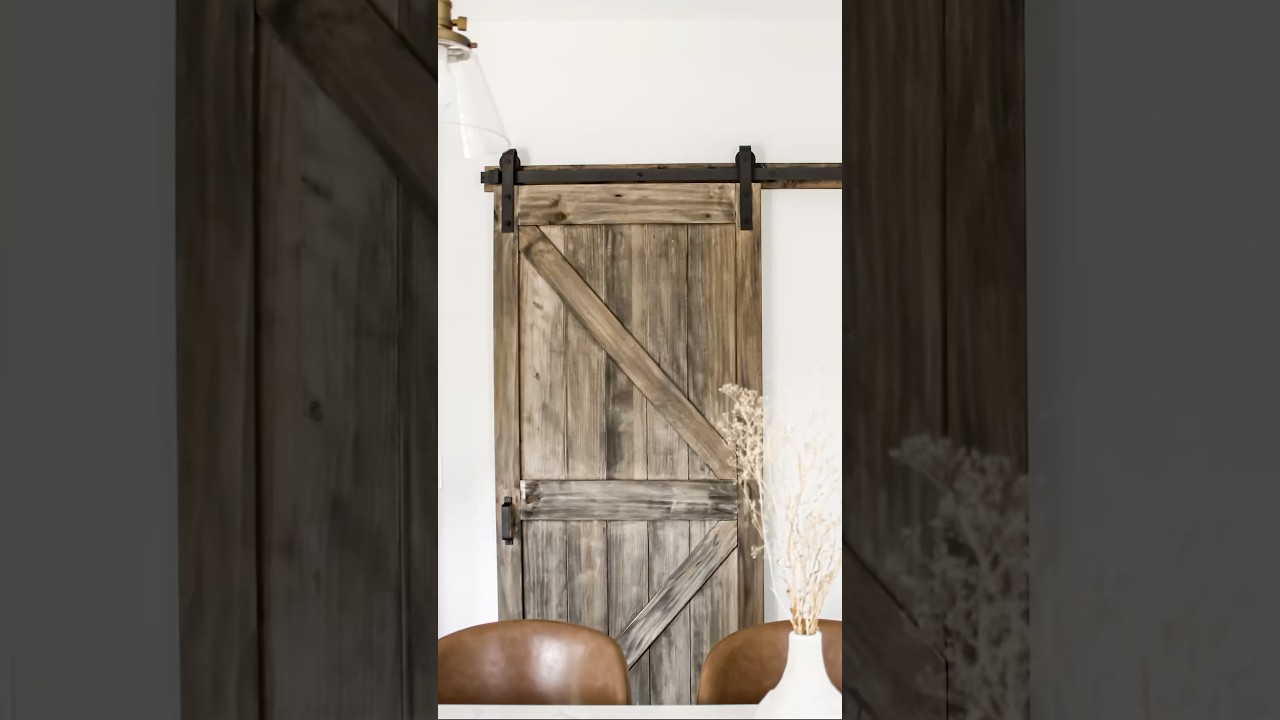 Sliding barn doors—the perfect way to create a functional and stylish entryway between rooms! 