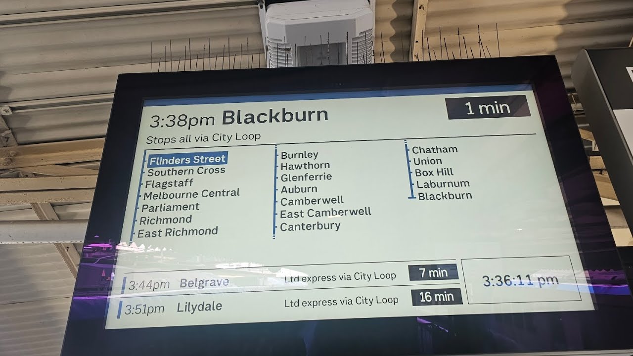 Full Journey - Flinders Street to Blackburn