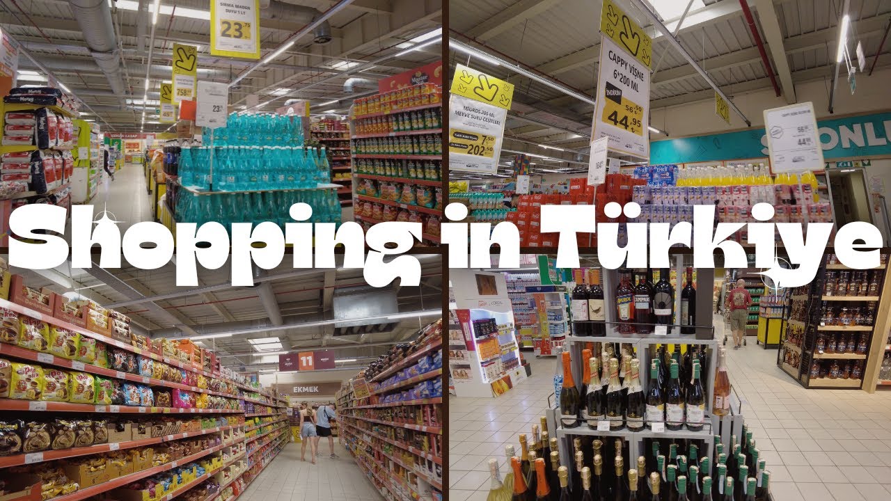 shopping in T&uuml;rkiye 🇹🇷 grocery food haul with prices 🍑 cheap or expensive? 💸💸
