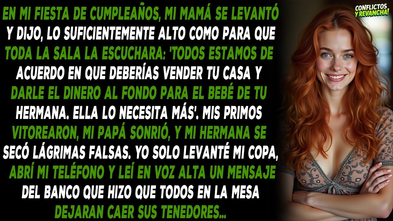 En mi cumpleaños, mi familia me exige vender mi casa. Mi respuesta los dejó helados.
