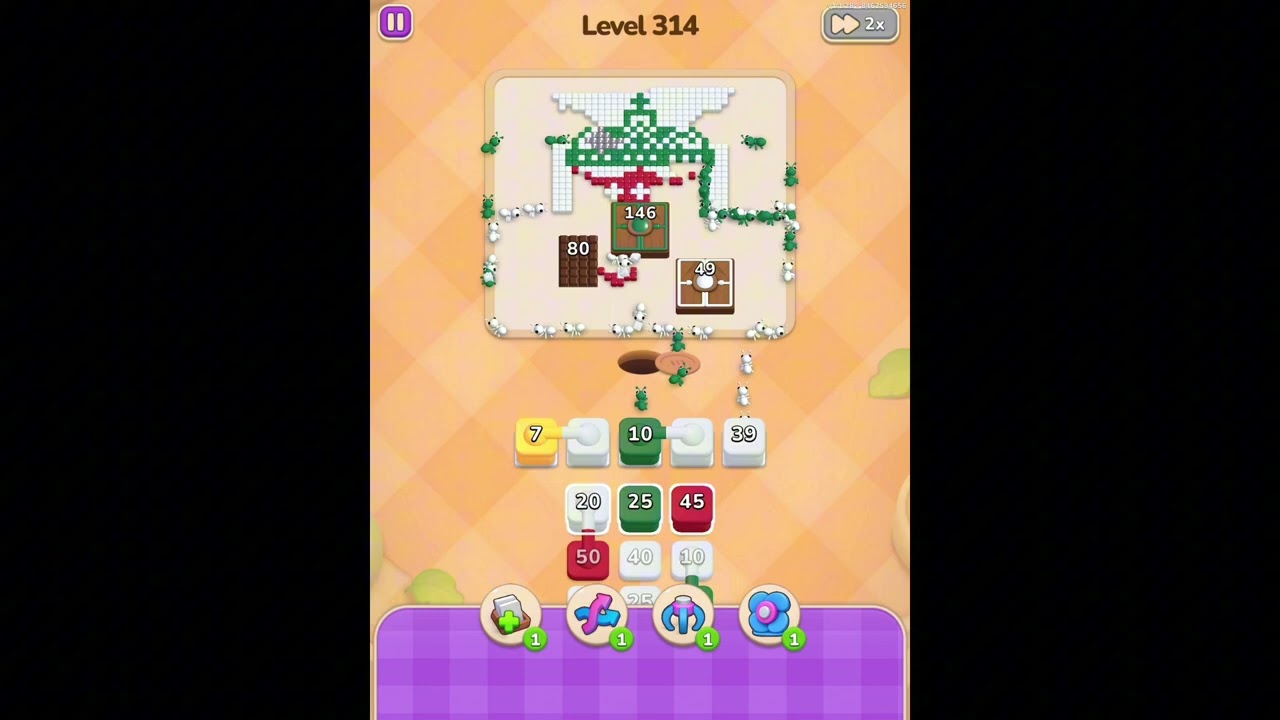 Colony Flow! Level 314 Solution/ Hard Puzzle Walkthrough 