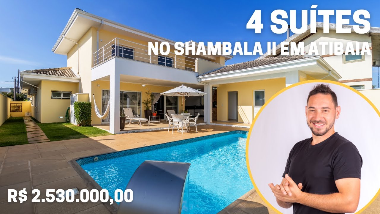 CASA Para Comprar em ATIBAIA SP 4 SU&Iacute;TES #atibaiasp