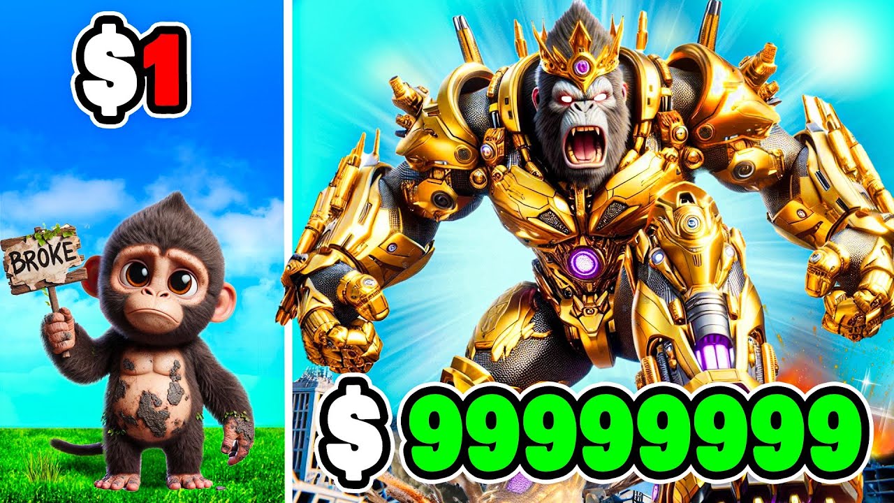КИНГ-КОНГ от 1 до 1 000 000 000 долларов в GTA 5
