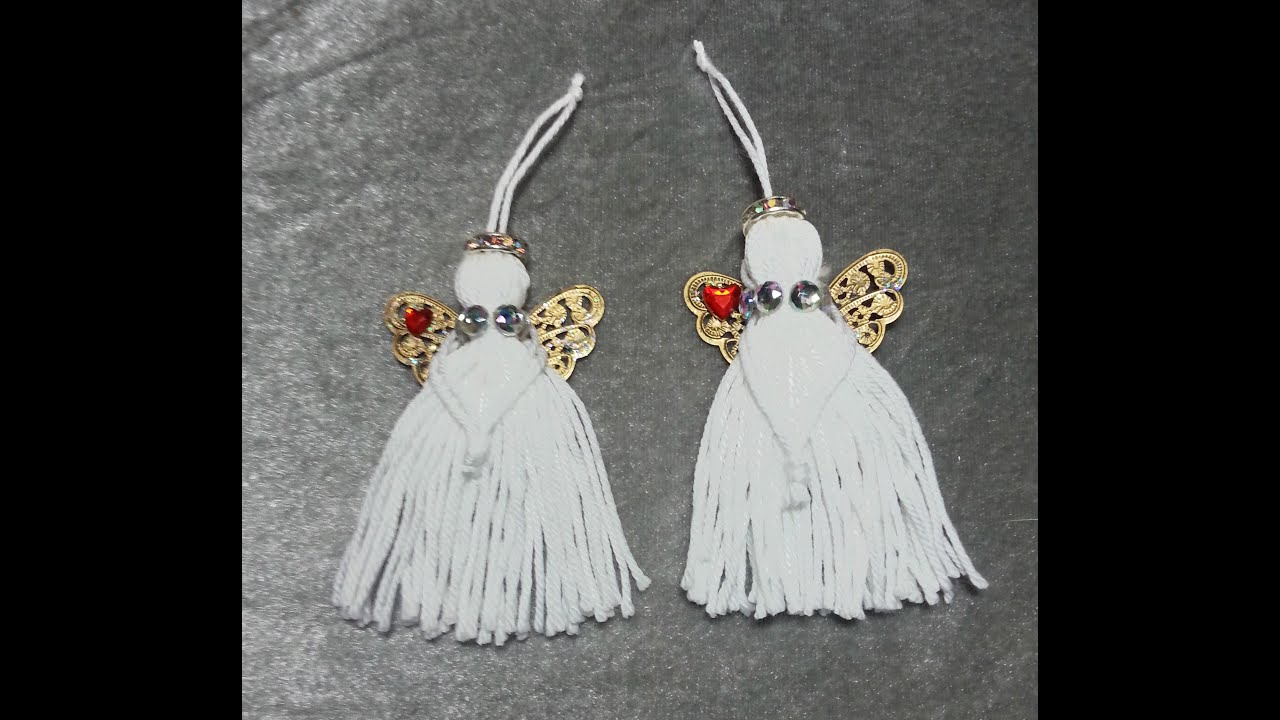 DIY~Make Adorable Tassel Angel Ornaments!