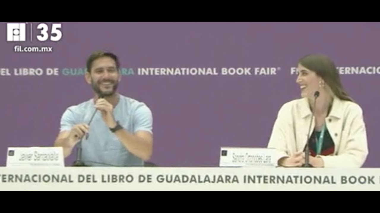 Javier Santaolalla y Sandra Ortonobes en la FILU 2021