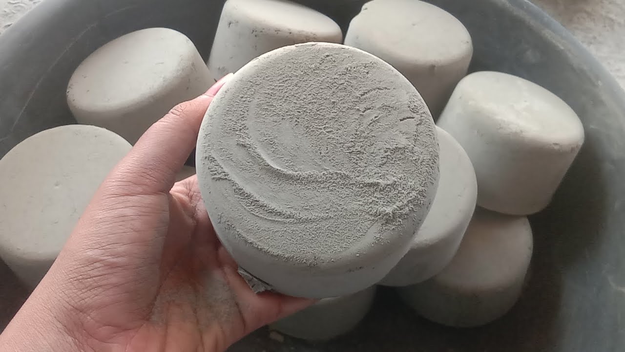 Fresh pure cement rounds snappy dusty 🤤 crumbling 😍|Satisfying video|Asmr puppys