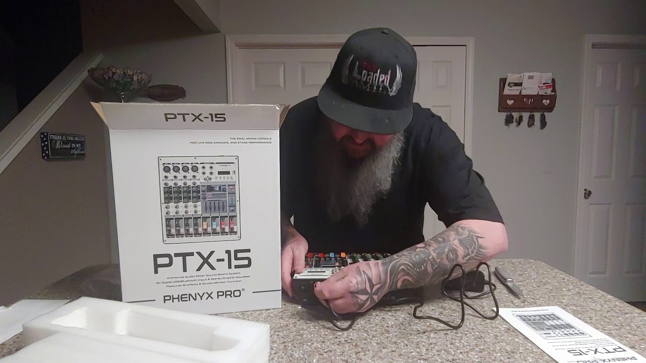 Phenyx Pro PTX-15 4 Channel Audio Mixer Unboxing and Review