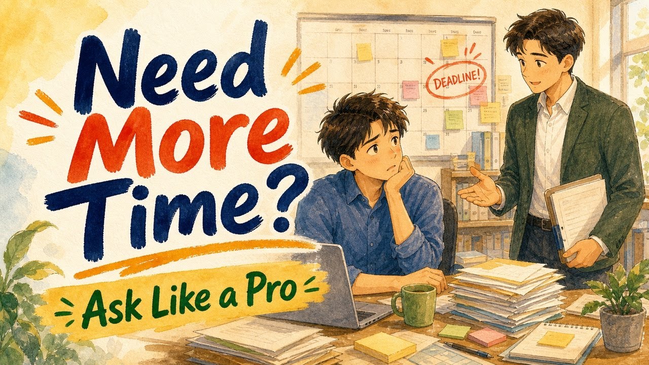 How to Ask for More Time in English When Your Boss Needs a Report Tomorrow | A2-B1