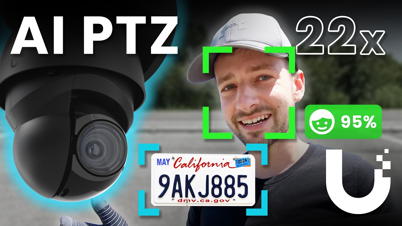 UniFi AI PTZ | Ubiquiti 22-кратный зум с функцией распознавания лиц и номерных знаков с помощью И...