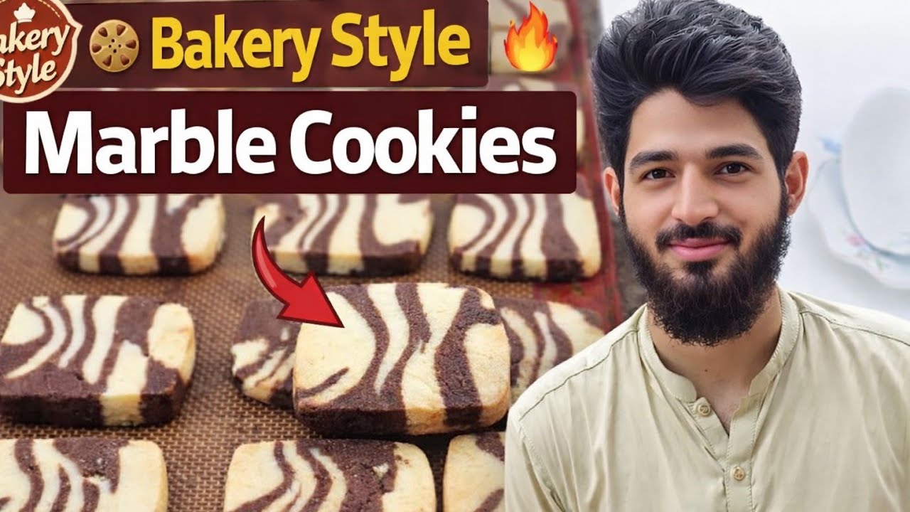 Bakery Style Marble Cookies 🔥 | Market Jaisi Marble Biscuits Recipe