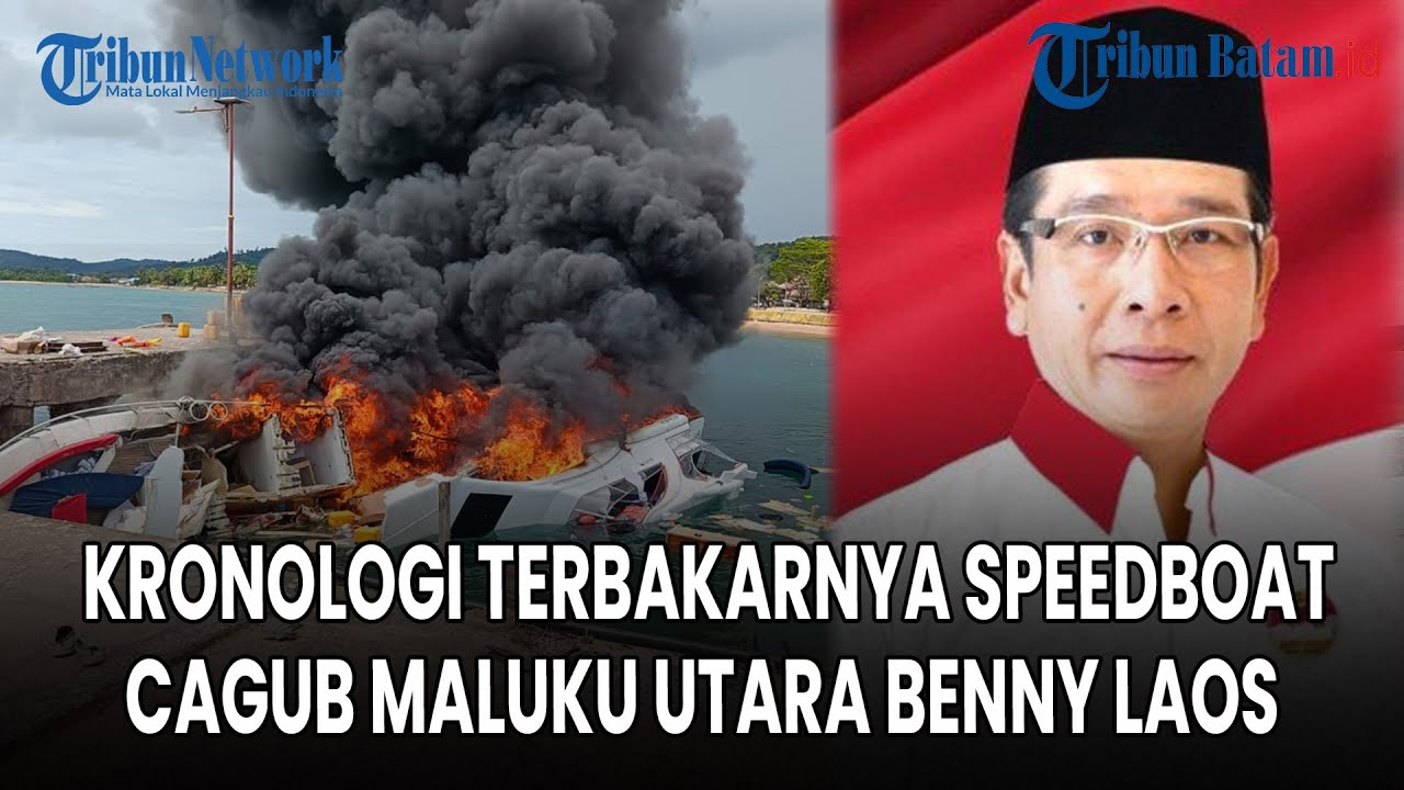 Detik-Detik Mencekam: Speedboat Cagub Maluku Utara Benny Laos Terbakar di Pulau Taliabu