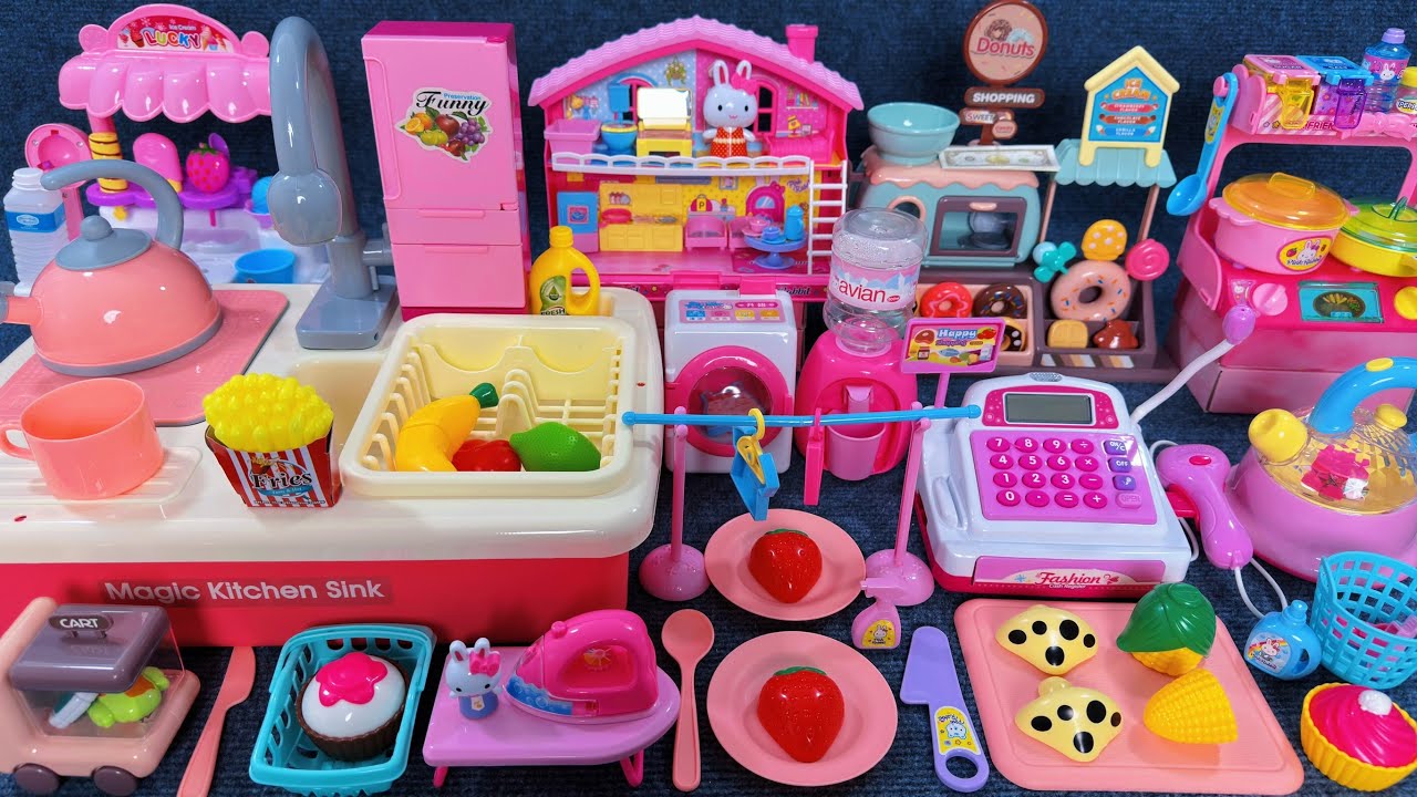 14 Minutes Satisfying with Unboxing Magic Kitchen Sink Playset ASMR | Review Toys