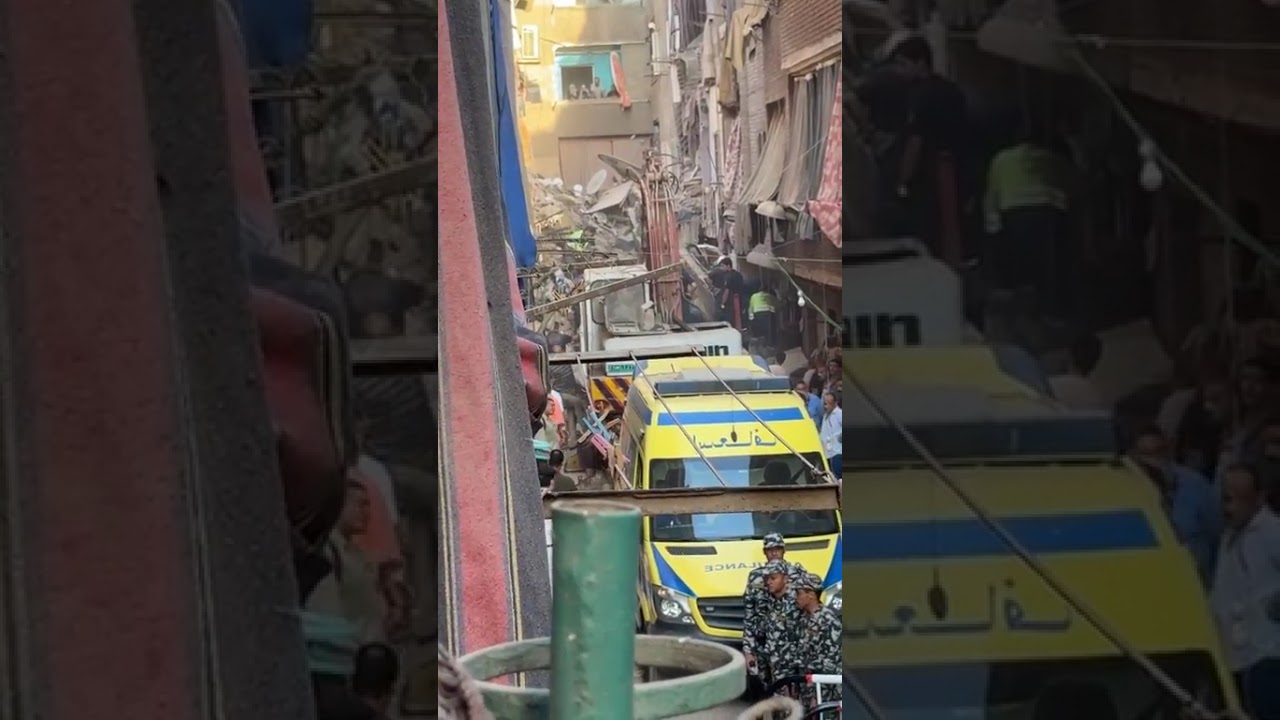 الأعداد بتزيد.. لحظة خروج ضحـ ايا ومصـ ابين في عقار حدائق القبة