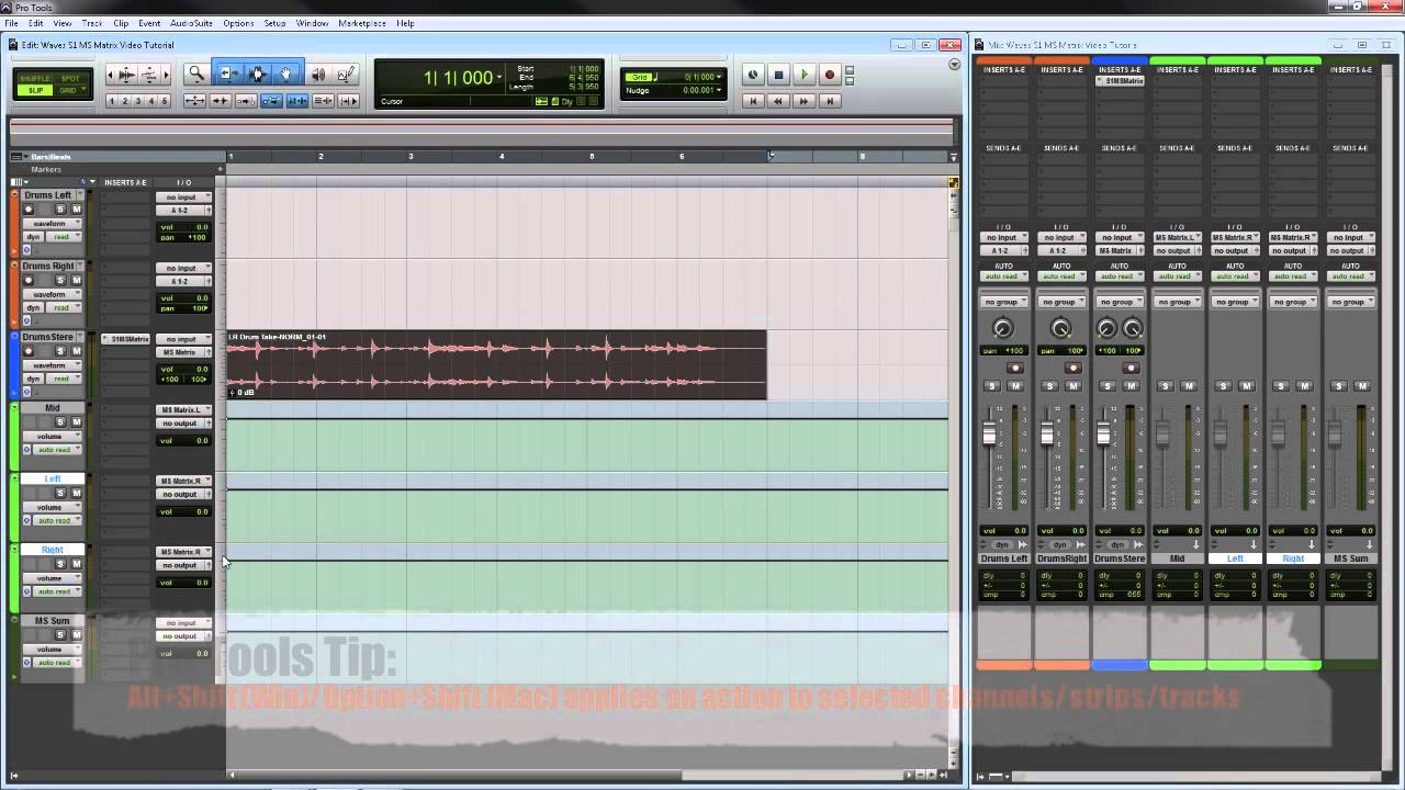 Waves S1 MS Matrix Tutorial