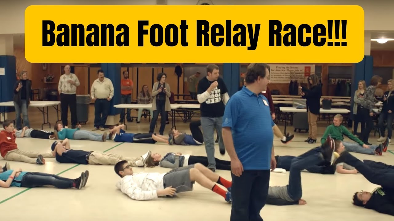 BANANA FOOT RELAY RACE!!! (Funniest Youth Icebreaker Game Ever!!!)