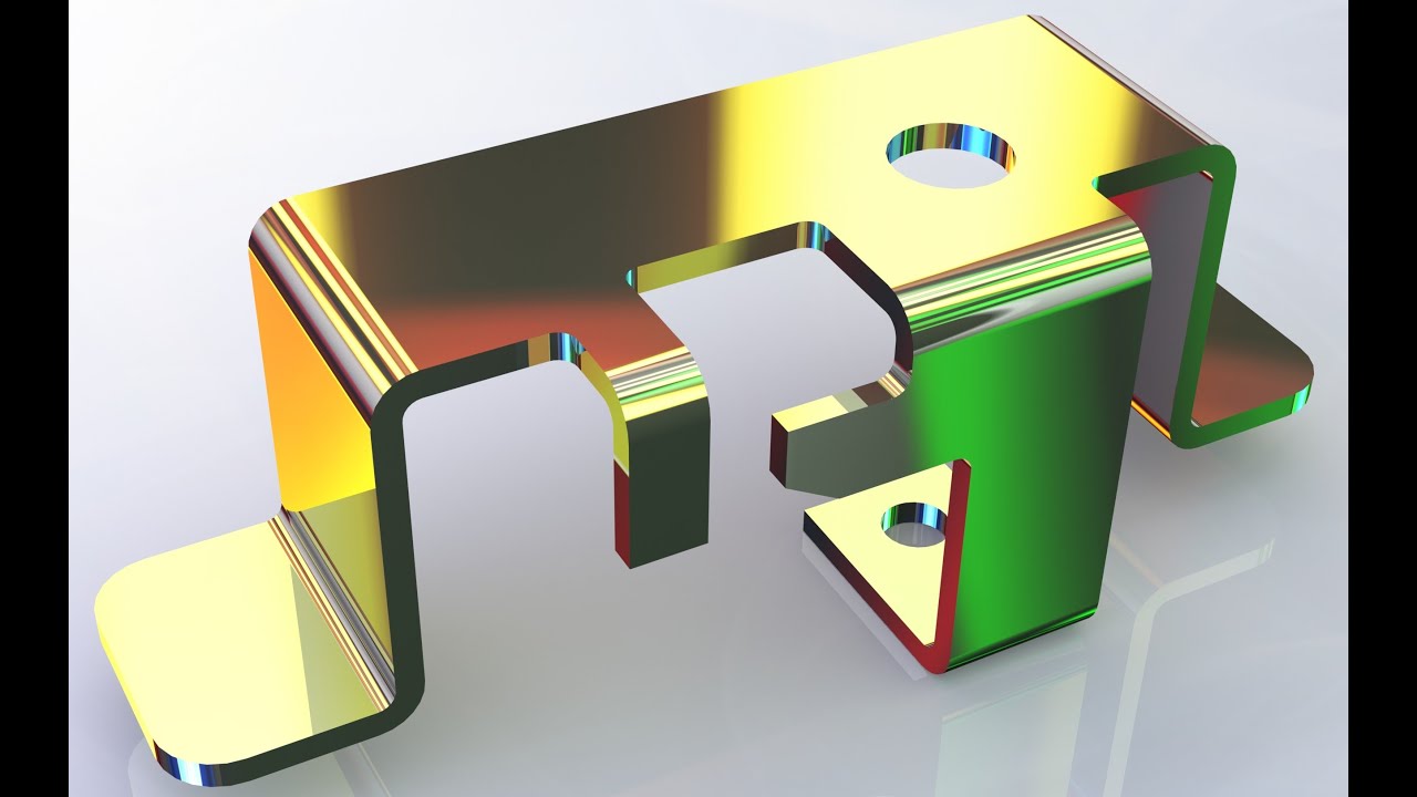 sheet metal exercise, SolidWorks