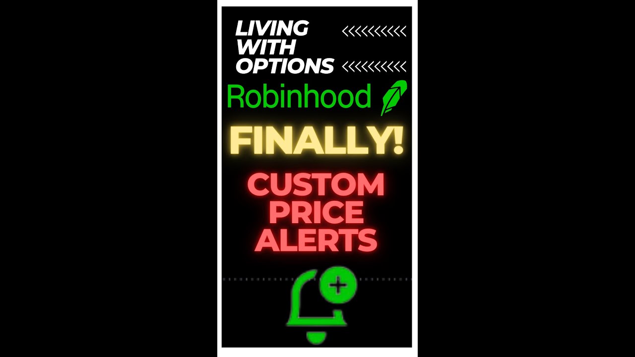 #shorts NEW! Finally Custom Price Alerts on Robinhood | #optionstrading #stockmarket #youtubeshorts