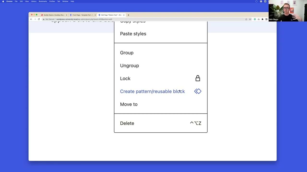 Builder Basics: Goodbye Reusable Blocks—Hello Synced Patterns (and more)
