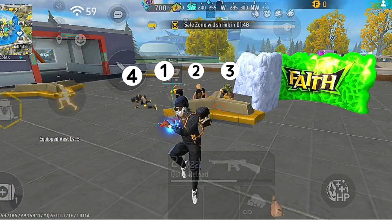 SOLO VS SQUAD GAMEPLAY 💥/ #freefire #ffmaxlive #solovssquad #1vs4 #solovssquadfreefire #fftamil