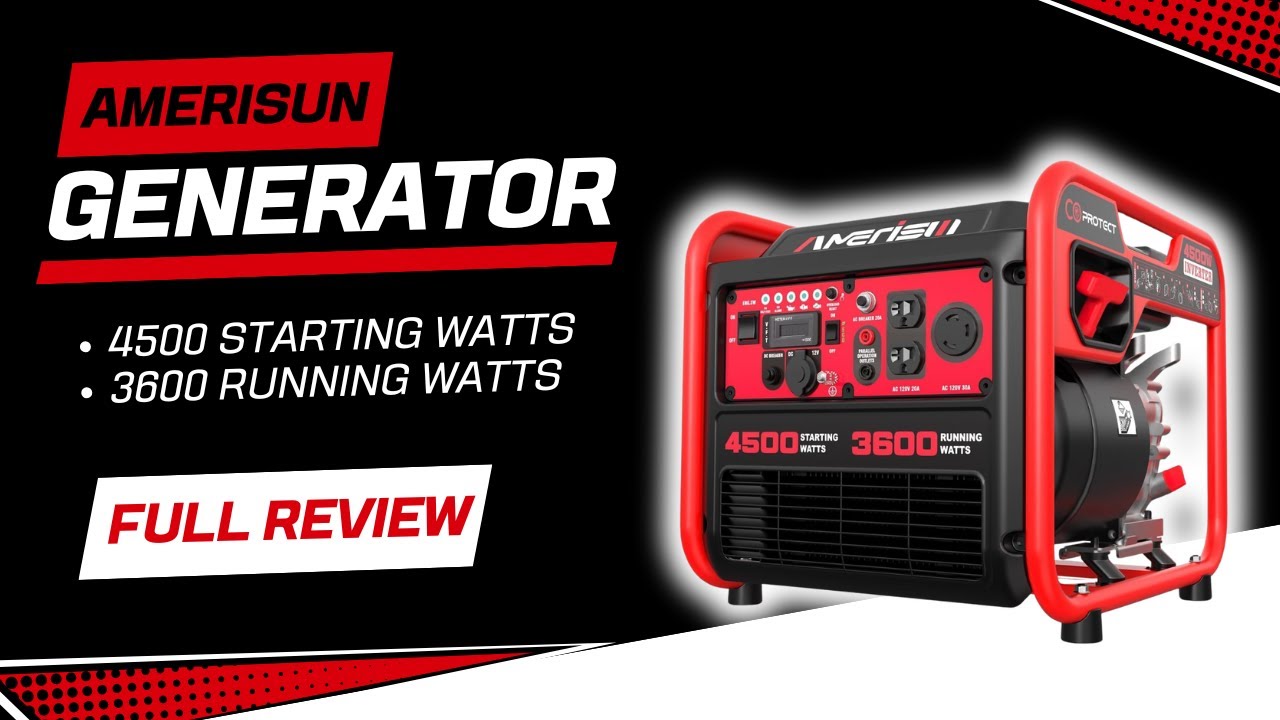 Amerisun 4500 Generator Full Test Surprised Me!