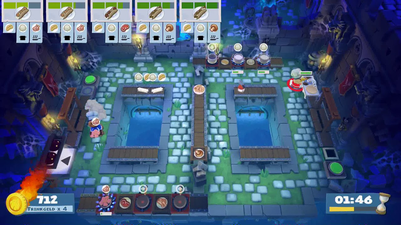 Overcooked 2 Hangry Horde - Level 3-1 4 Stars (2 Players)