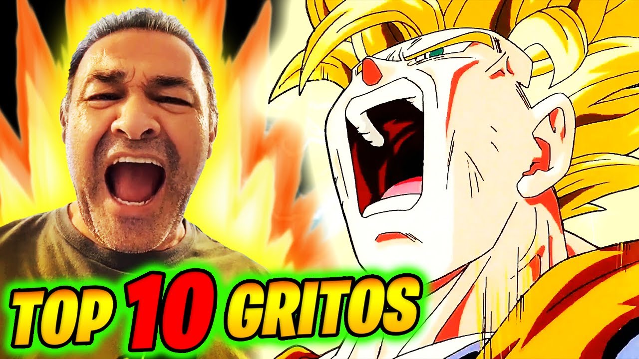 🔥 TOP 10 🔥 Los MEJORES GRITOS de GOKU en latino 😱 (Mario Castañeda DOBLANDO a GOKU) 🔥 DRAGON BALL