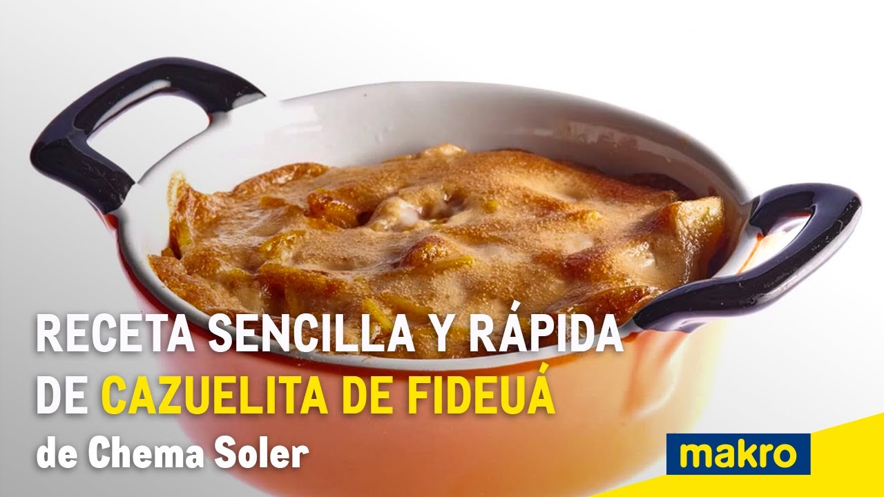 Receta sencilla y rápida de cazuelita de fideuá de Chema Soler