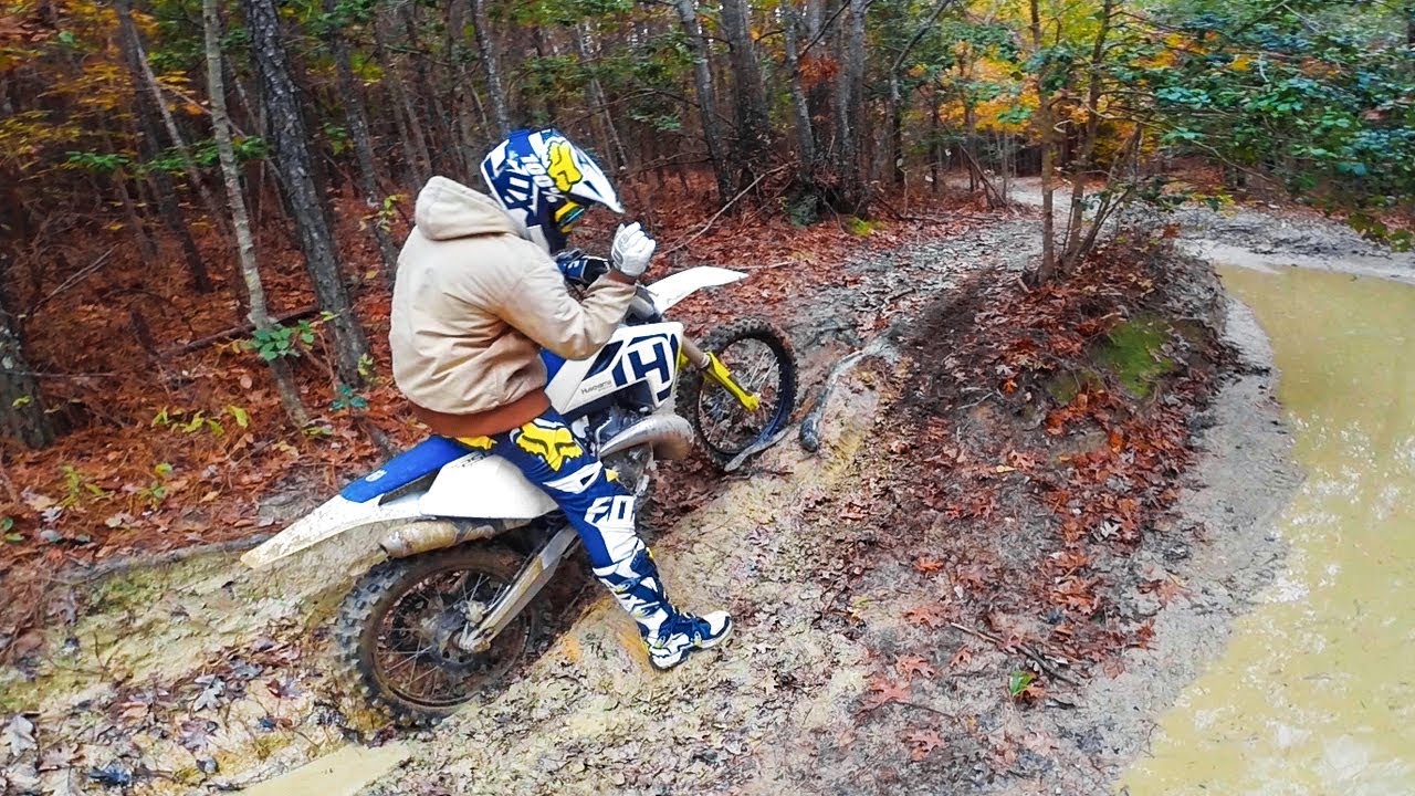 Осенняя езда по бездорожью: TC250 2-тактный и KX250F