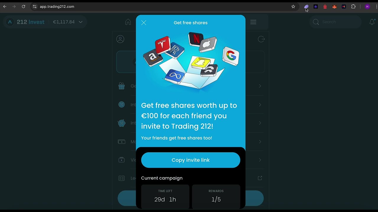 Get FREE Shares Worth Up to 100&euro; with Trading212! 🚀 | Simple Sign-Up Guide + Bonus