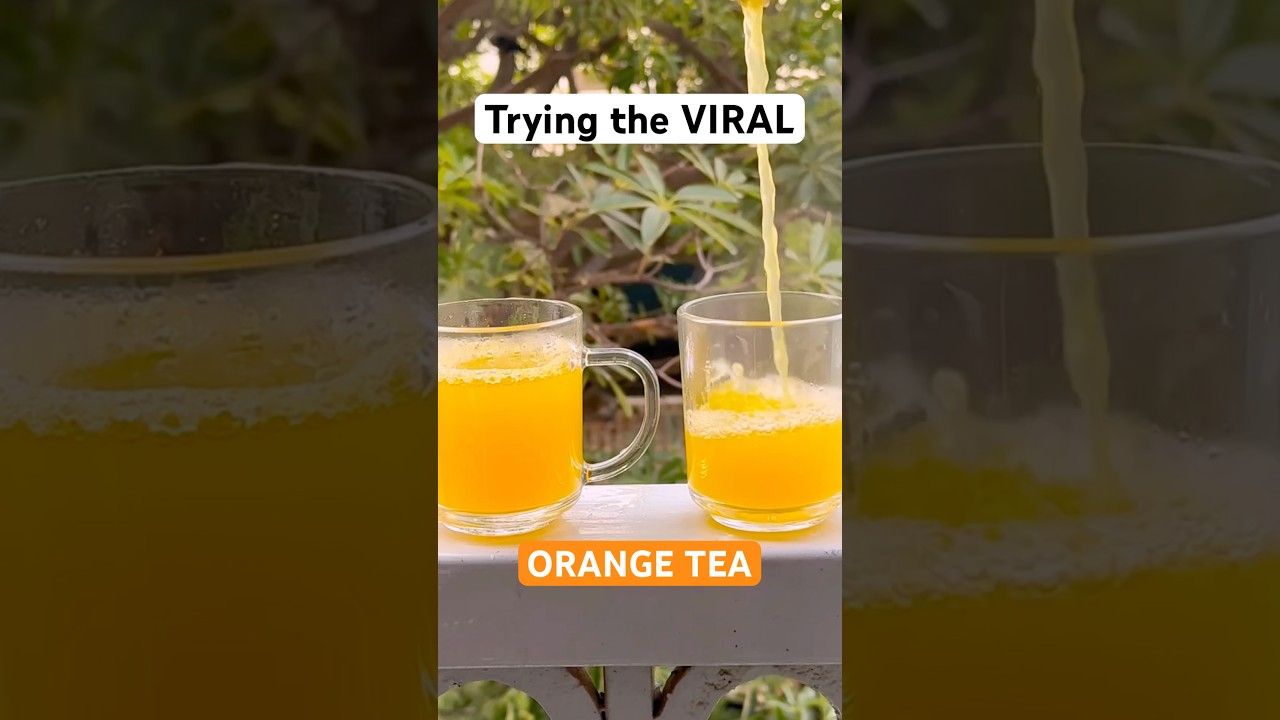 Viral orange tea for immunity, skin, hair, digestion #recipe #fitness #food #healthyfood #healthy