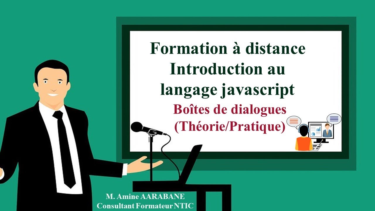 Formation Javascript - Les Boîtes de dialogues : Théorie + Pratique