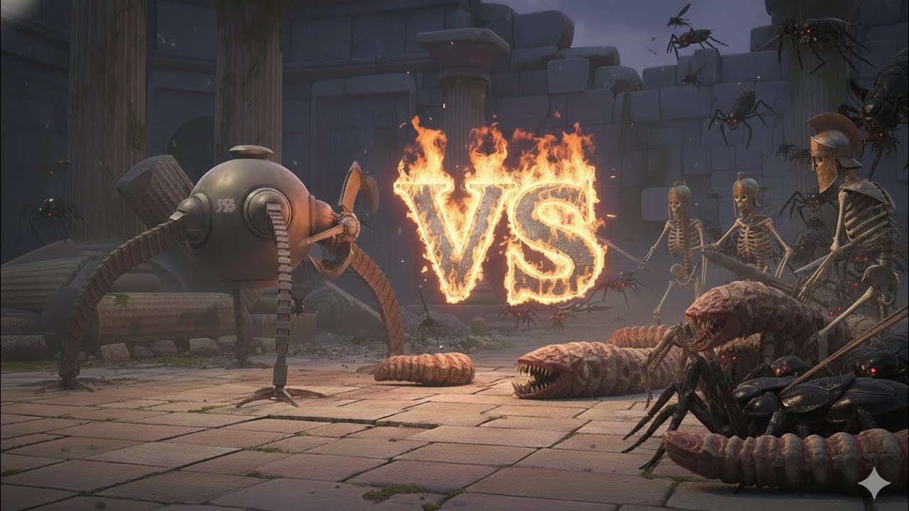 Competencia de omnidroids omnidroid v1 vs omnidroid v2 vs omnidroid v4 (arbs 4)