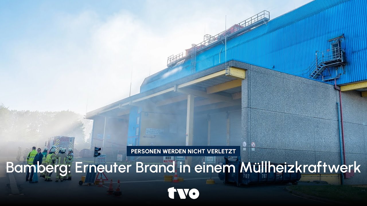 Bamberg: Erneuter Brand in einem Müllheizkraftwerk