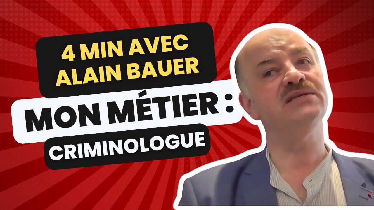 Le métier de criminologue avec Alain Bauer | Les métiers du droit