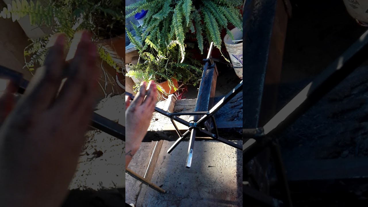 Torcionadora casera para hierro cuadrado de 1/2