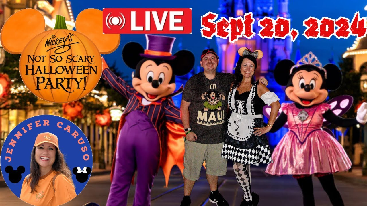 🔴Mickey’s Not So Scary Halloween Party Walt Disney World 2024